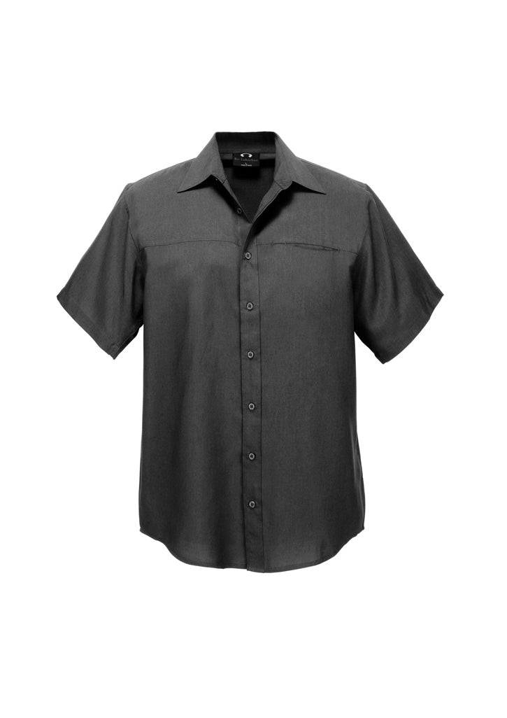 SH3603 Mens Oasis Short Sleeve Shirt - Charcoal
