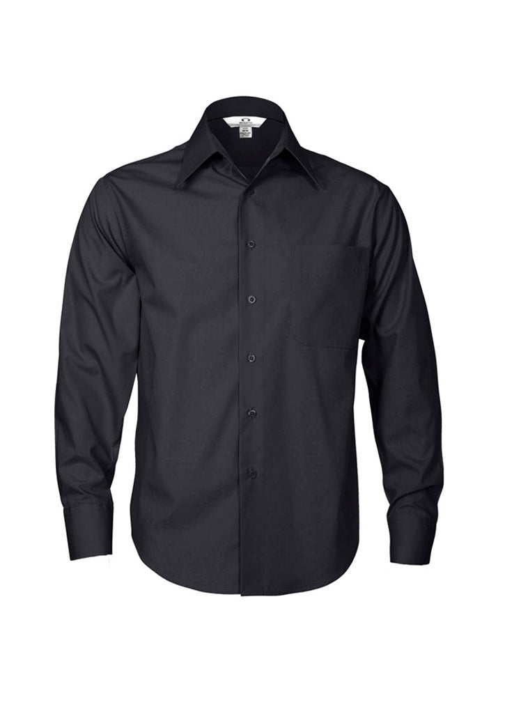 SH714 Mens Metro Long Sleeve Shirt - Charcoal