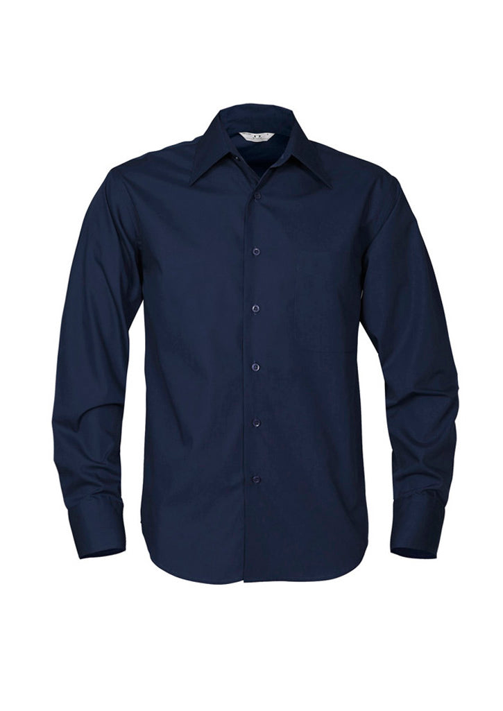 SH714 Mens Metro Long Sleeve Shirt - Navy
