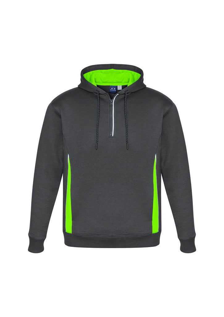 SW710M Unisex Renegade Hoodie - Grey/Fluoro Lime/Silver