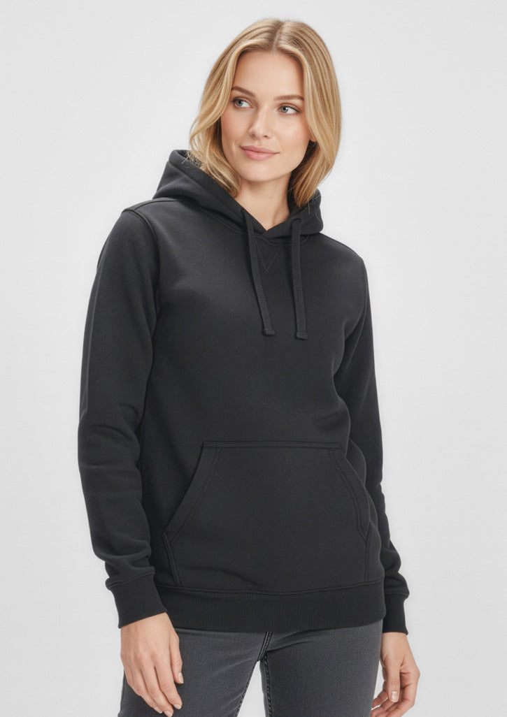 SW760L Womens Crew Hoodie - Black