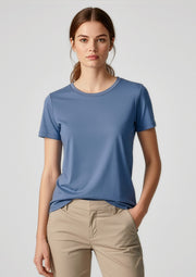 T10022 Womens Ice Short Sleeve Tee - Denim