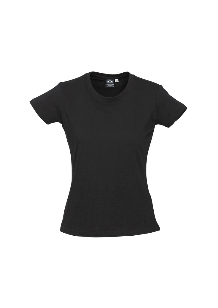 T10022 Womens Ice Short Sleeve Tee - Black