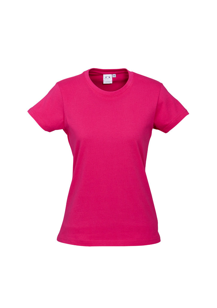 T10022 Womens Ice Short Sleeve Tee - Fuchsia