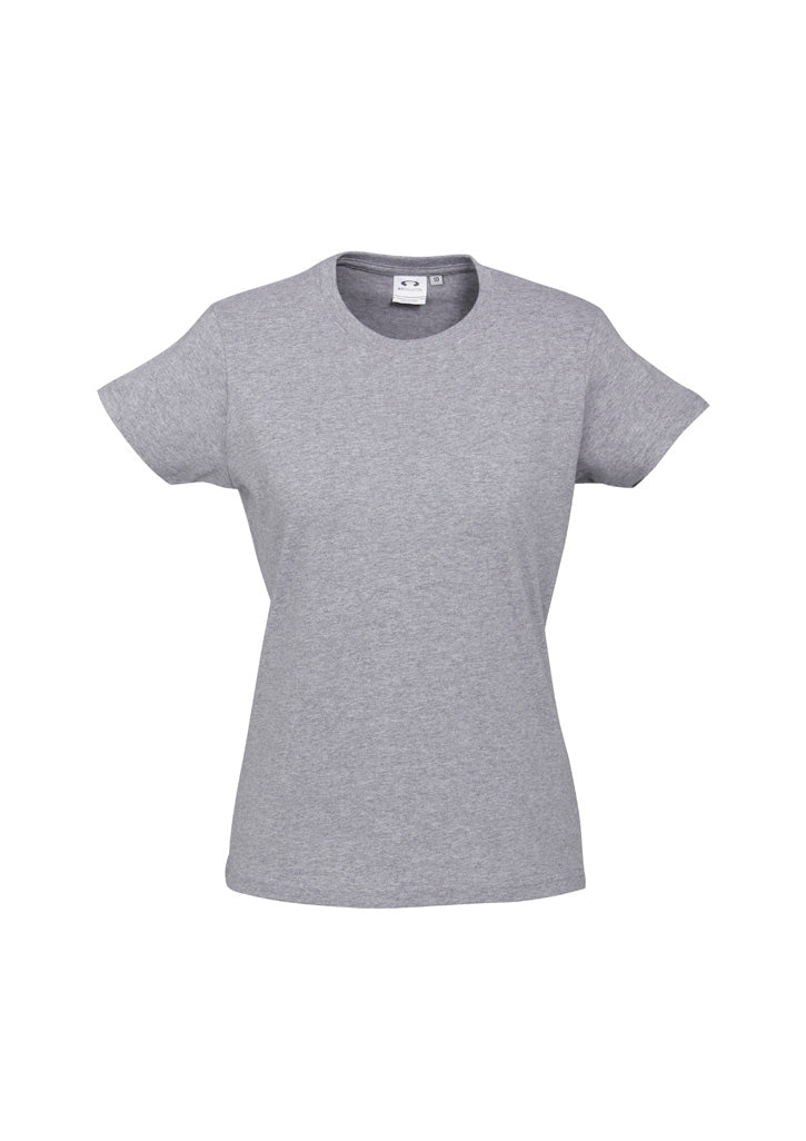 T10022 Womens Ice Short Sleeve Tee - Grey Marle