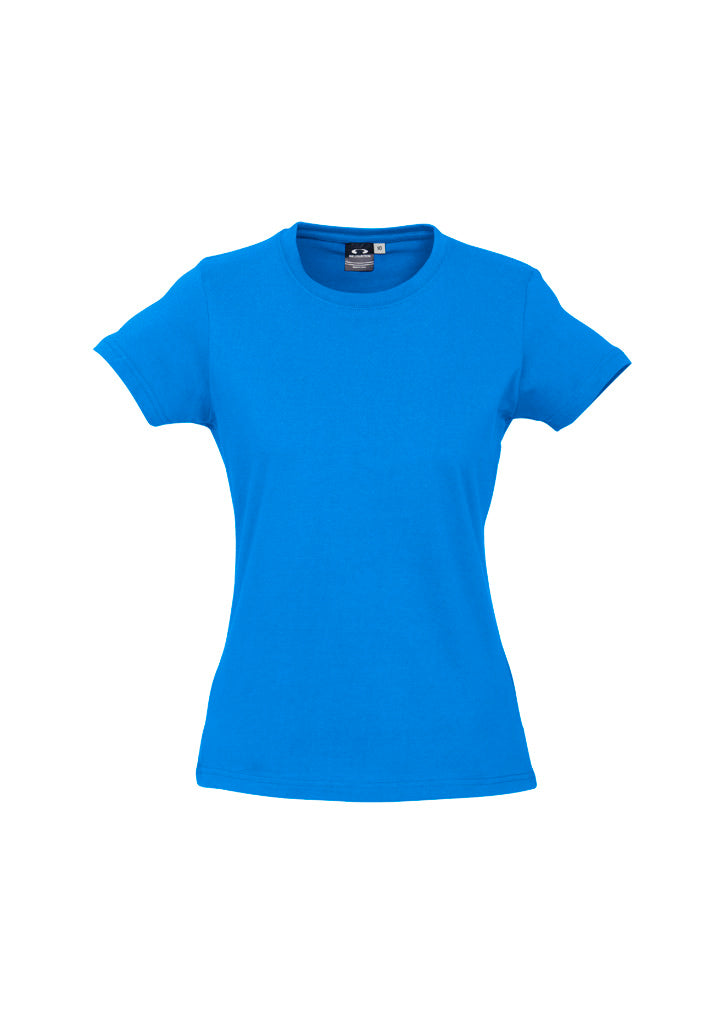 T10022 Womens Ice Short Sleeve Tee - Neon Cyan