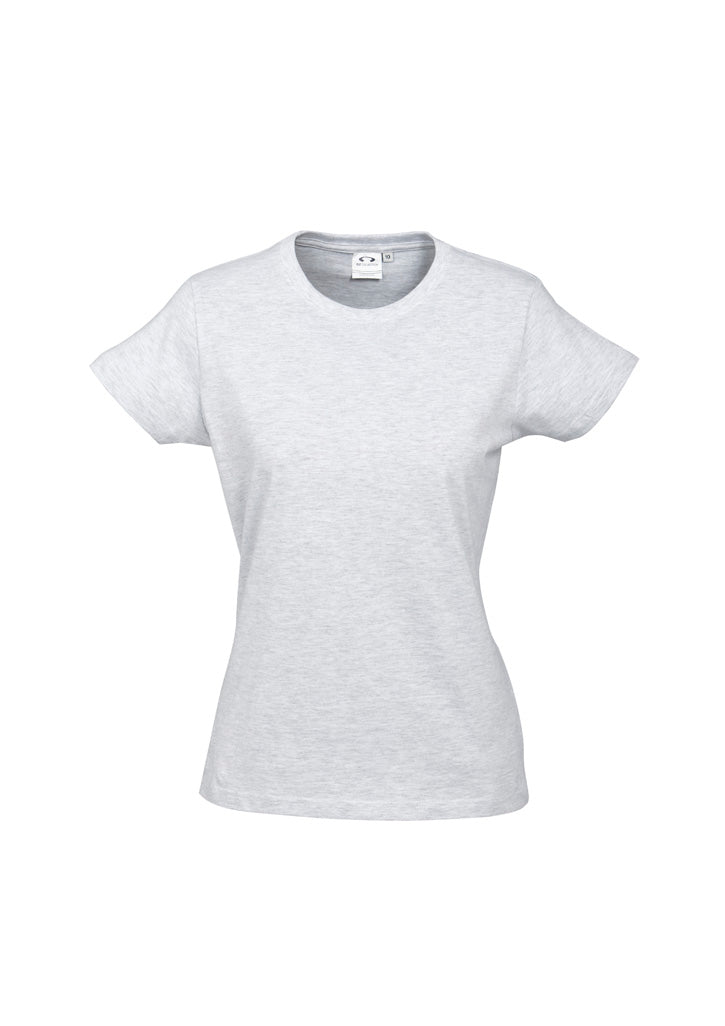T10022 Womens Ice Short Sleeve Tee - Snow Marle