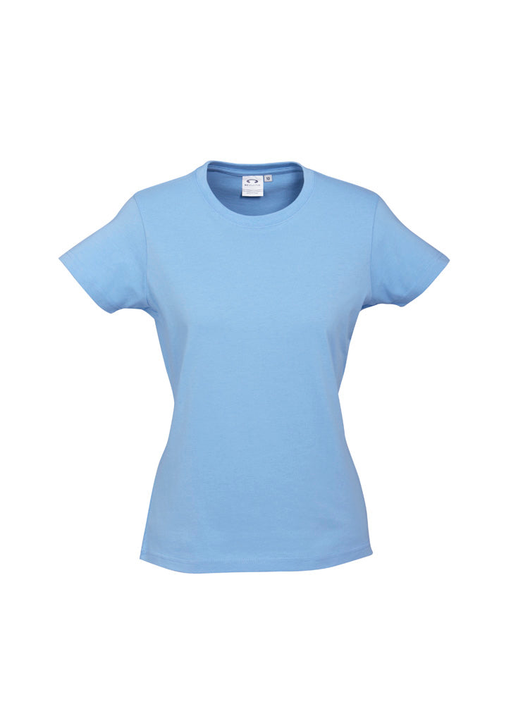 T10022 Womens Ice Short Sleeve Tee - Spring Blue