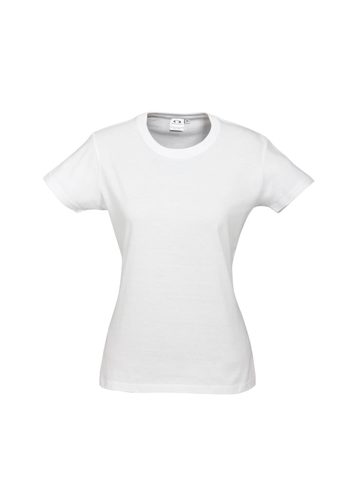 T10022 Womens Ice Short Sleeve Tee - White