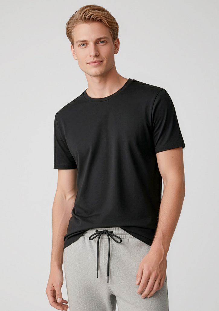 T207MS Mens Action Short Sleeve Tee - Black