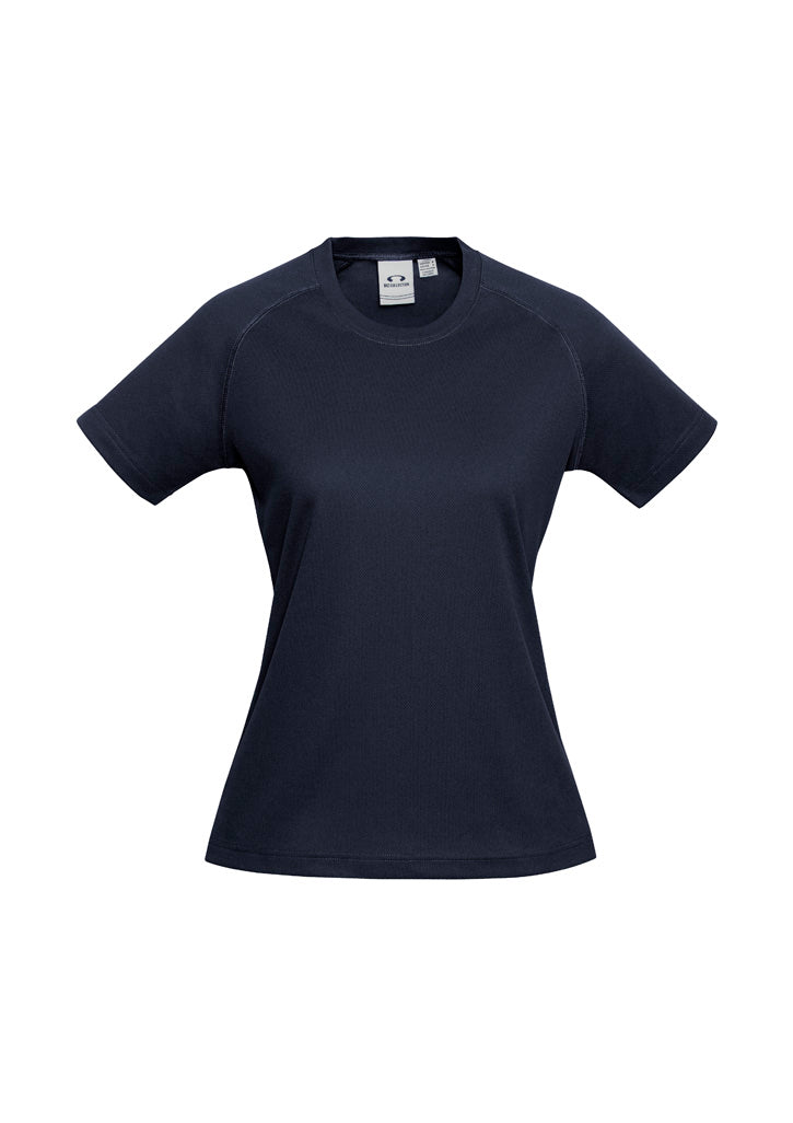 T301LS Womens Sprint Short Sleeve Tee - Navy