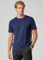 T318MS Mens Balance Short Sleeve Tee - Navy/White
