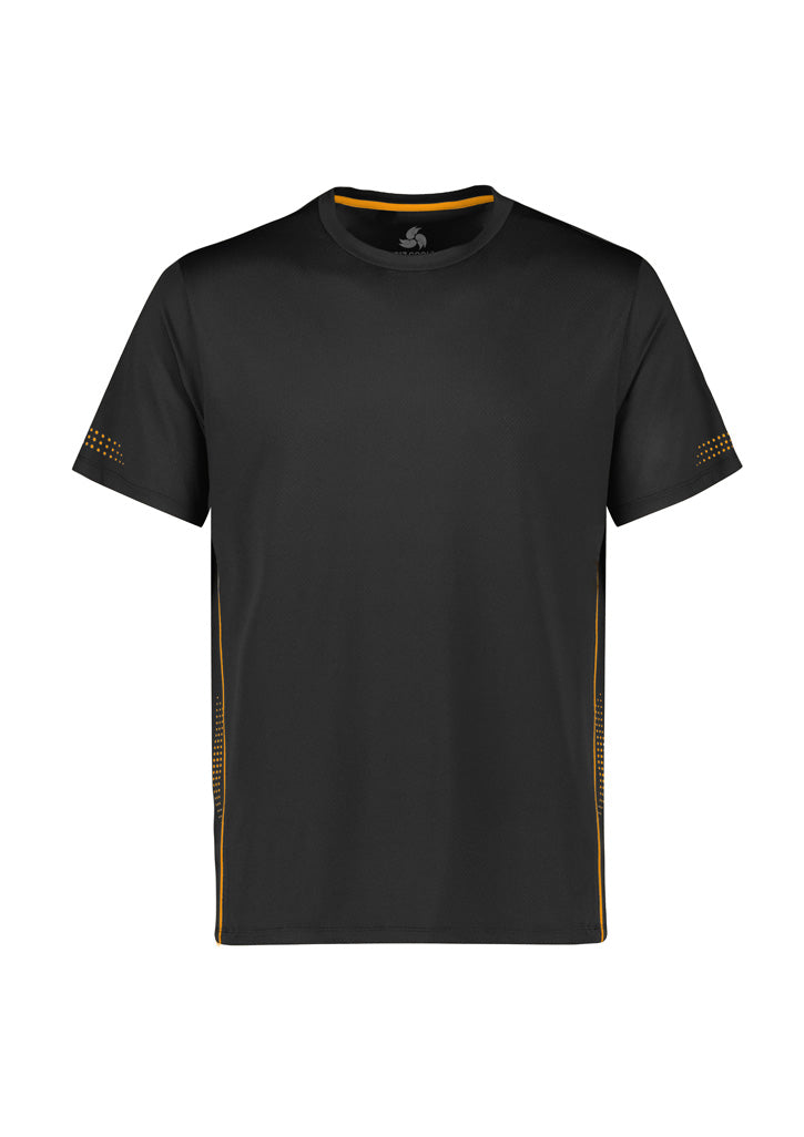 T318MS Mens Balance Short Sleeve Tee - Black/Gold