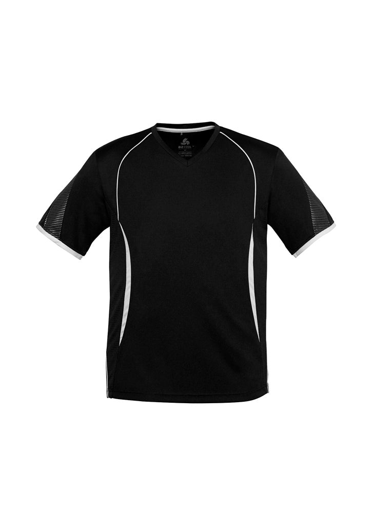 T406MS Mens Razor Short Sleeve Tee - Black/White