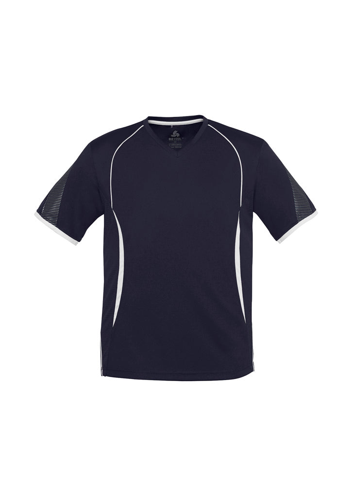T406MS Mens Razor Short Sleeve Tee - Navy/White