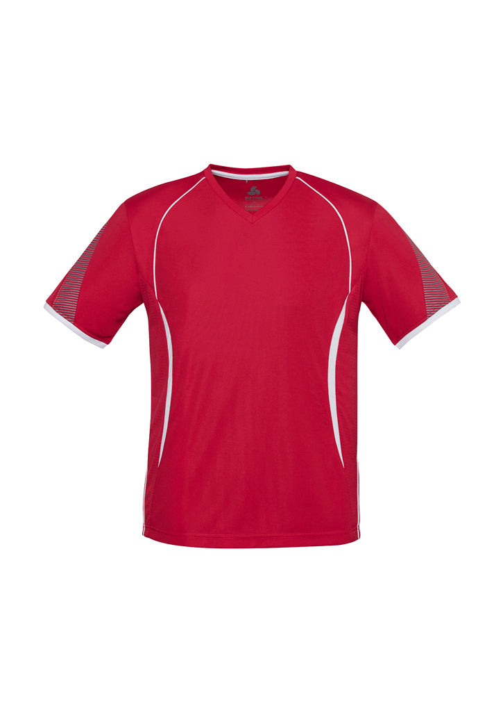 T406MS Mens Razor Short Sleeve Tee - Red/White