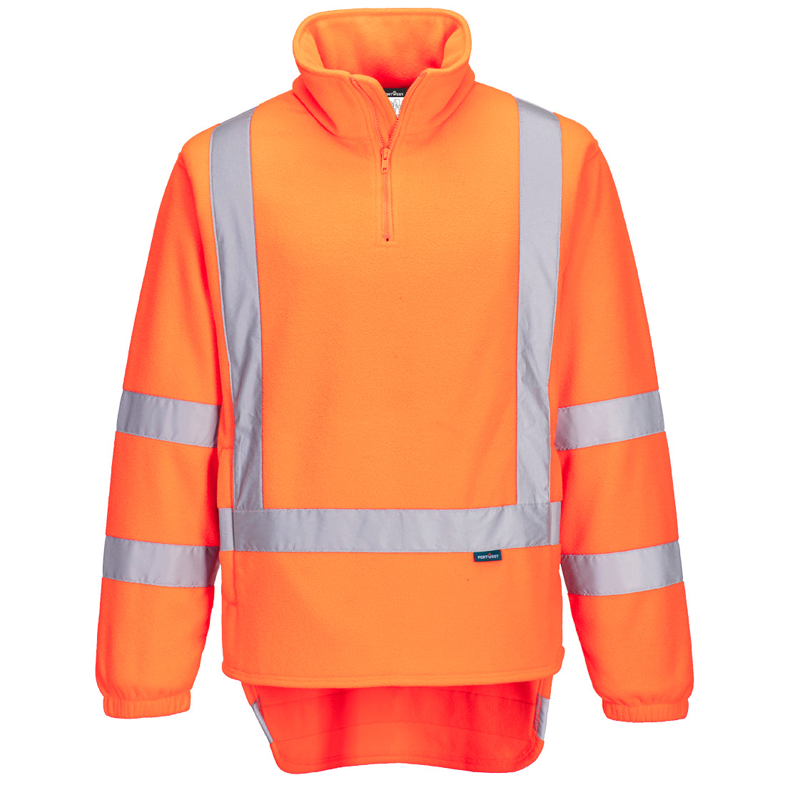 TM601 - TTMC-W17 Hi-Vis X Back 1/4 Zip Polar Fleece in Orange