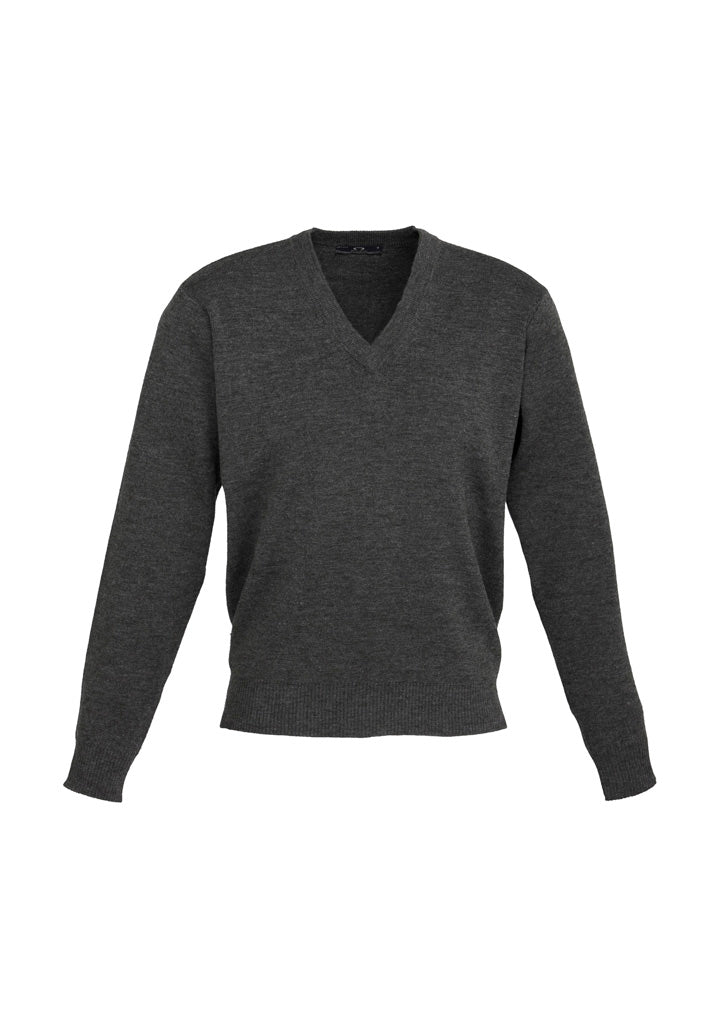 WP6008 Mens Woolmix Knit Pullover - Charcoal