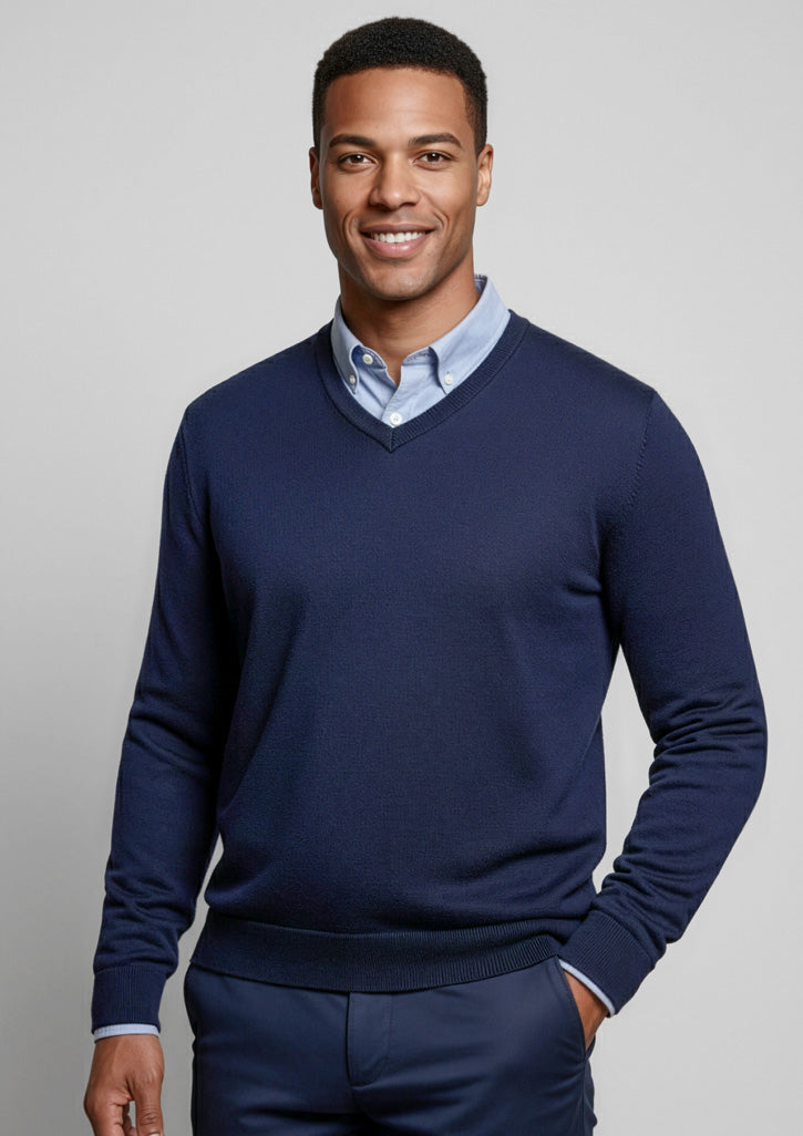 WP916M Mens Roma Knit Pullover - Navy
