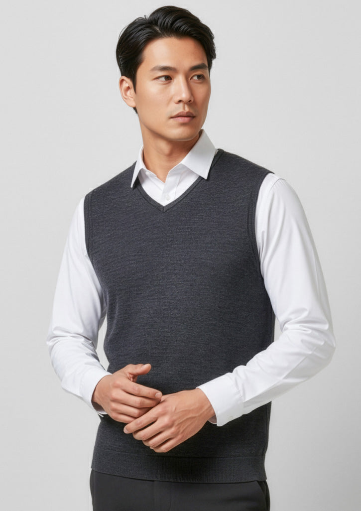 WV619M Mens Milano Vest - Charcoal