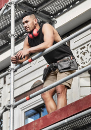 Mens Streetworx Sleeveless Tee in Black