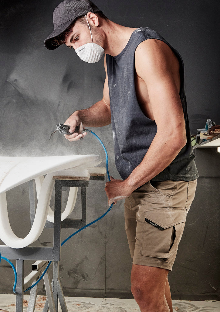 Mens Streetworx Sleeveless Tee in Petrol Blue