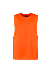 Mens Hi Vis Sleeveless Tee in Orange