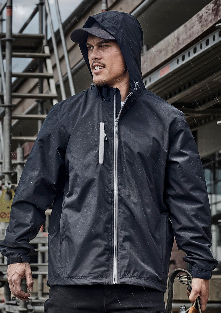 Unisex Super Light Packable Rain Jacket in Black