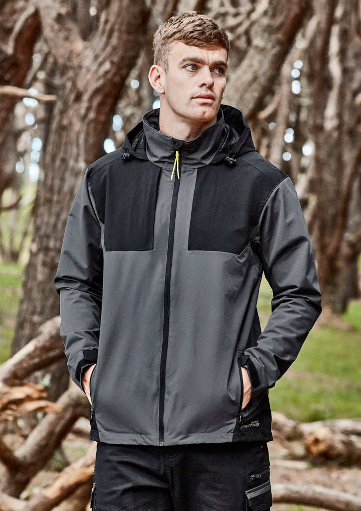 Unisex Streetworx Stretch Waterproof Jacket in Charcoal/Black