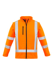 Womens Hi Vis NSW Rail X Back 2 In 1 Softshell Jacket in Orange