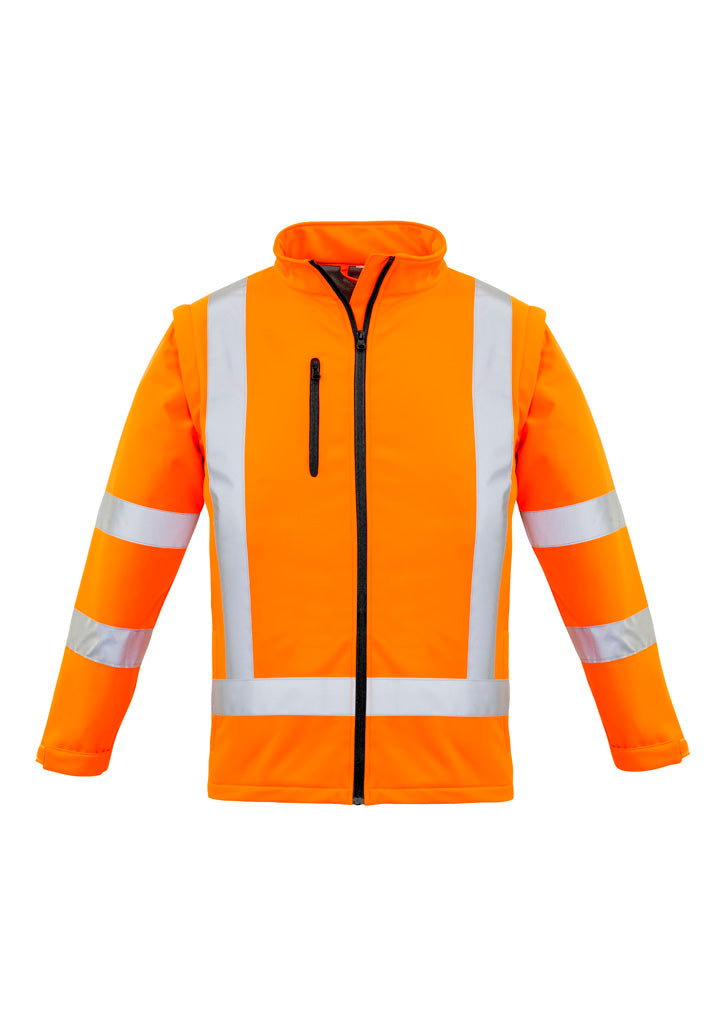 Womens Hi Vis NSW Rail X Back 2 In 1 Softshell Jacket in Orange