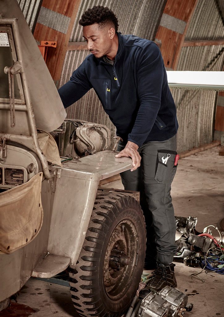 Mens Streetworx Heritage Pant - Cuffed in Charcoal