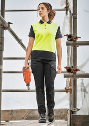 Womens Essential Basic Stretch Cargo Pant in Black