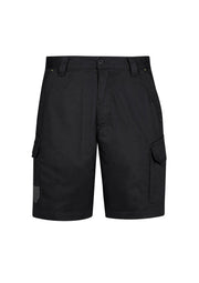 Mens Summer Cargo Short in Black