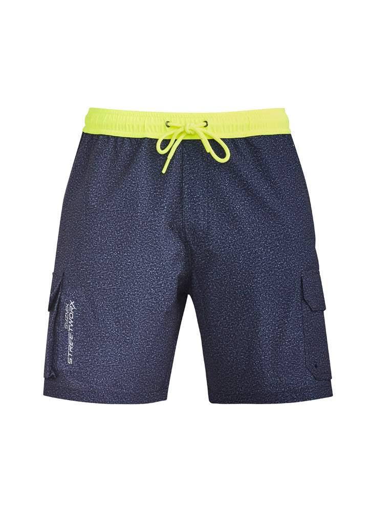 Mens Streetworx Board Short in Navy Marle
