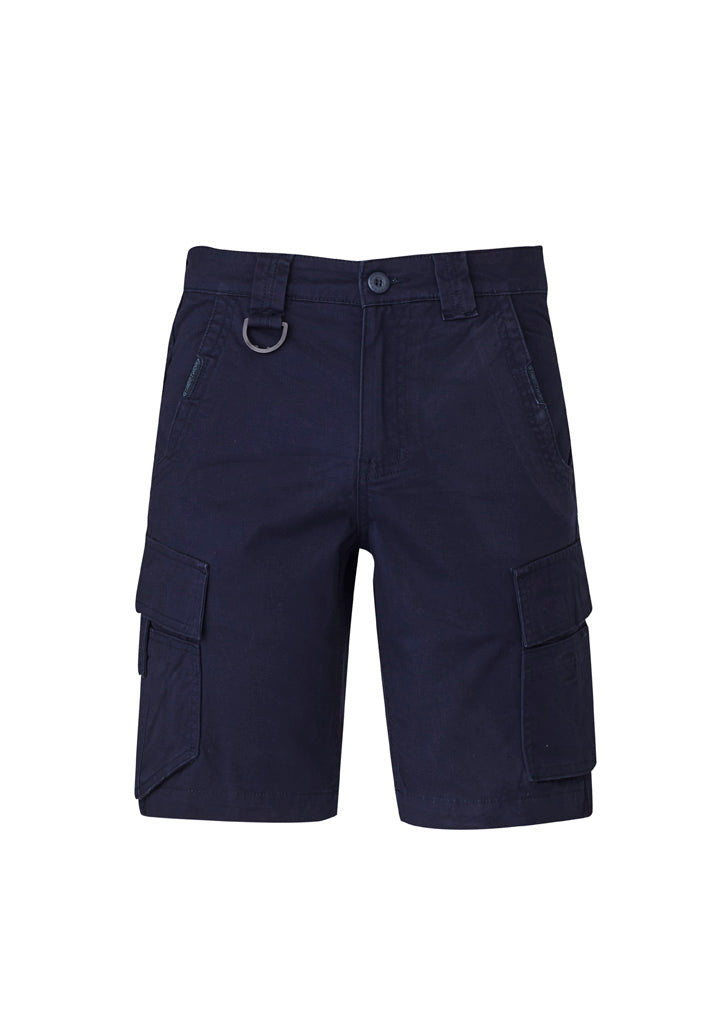 Mens Streetworx Curved Cargo Short in Navy