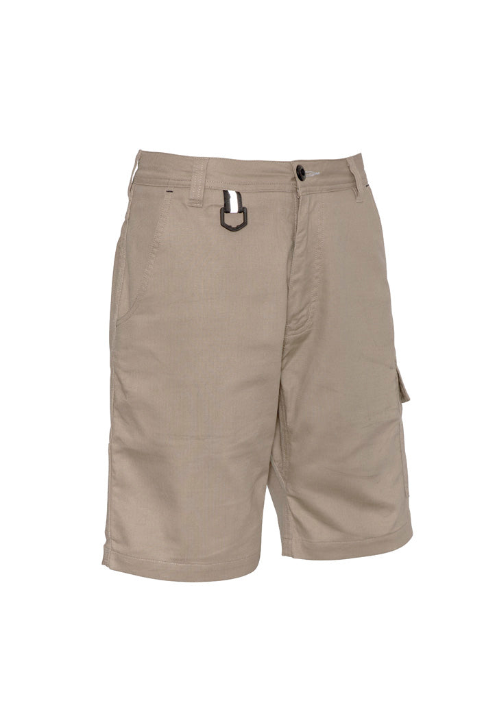 Mens Rugged Cooling Vented Short in Khaki