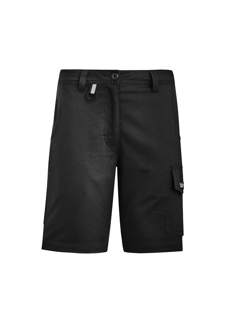 Womens Rugged Cooling Vented Short in Black