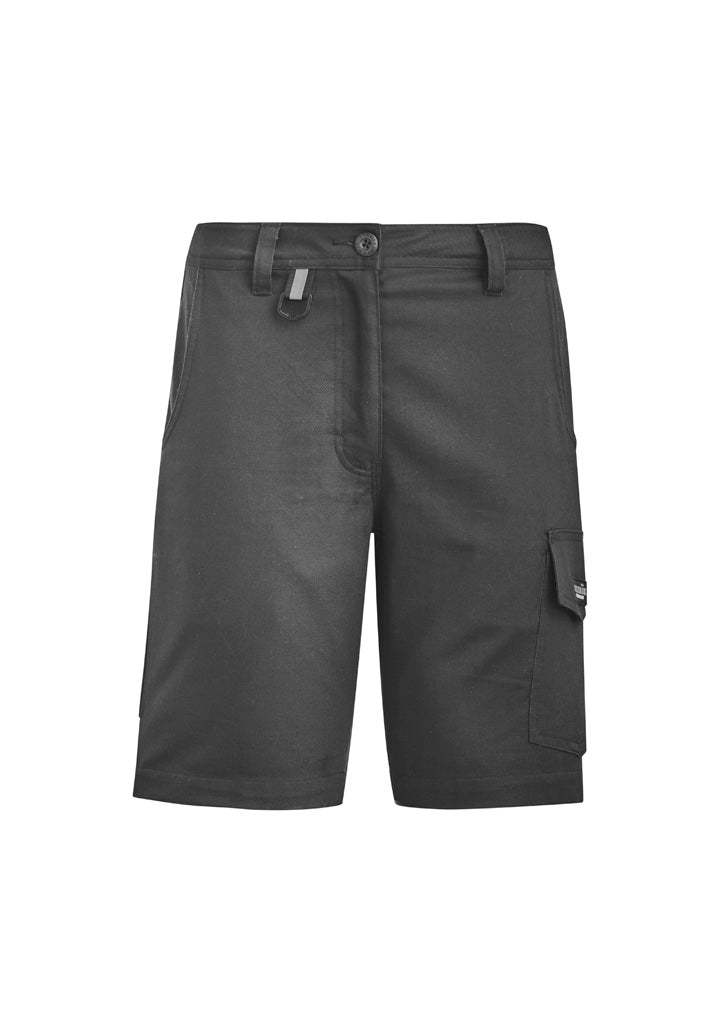 Womens Rugged Cooling Vented Short in Charcoal