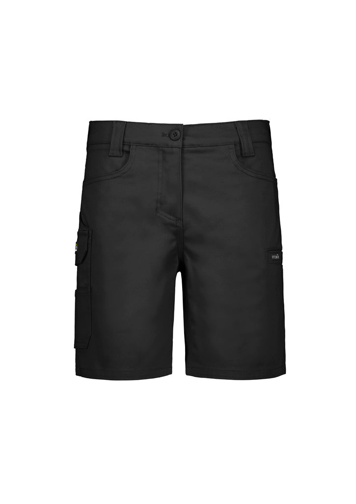 Womens Essential Stretch Cargo Short in Black