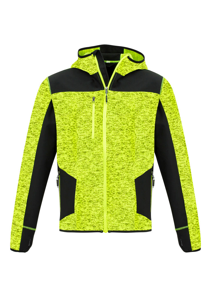 Unisex Streetworx Reinforced Knit Hoodie in Fluoro Yellow