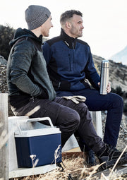 Unisex Streetworx Reinforced Knit 1/2 Zip Pullover in Navy