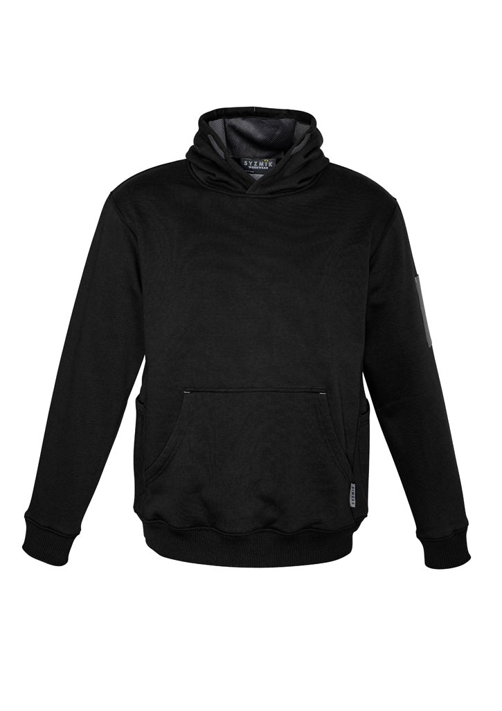 Unisex Multi-Pocket Hoodie in Black/Charcoal