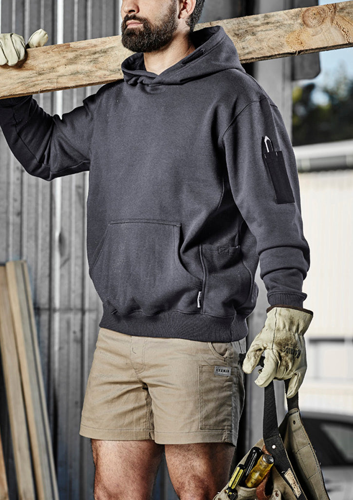 Unisex Multi-Pocket Hoodie in Charcoal/Black