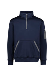 Unisex Streetworx Water Resistant 1/4 Zip Pullover in Navy