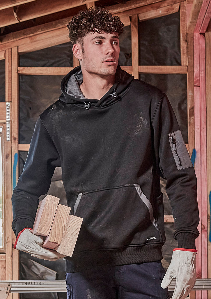 Unisex Water Resistant Hoodie in Black