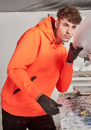 Unisex Water Resistant Hoodie in Orange