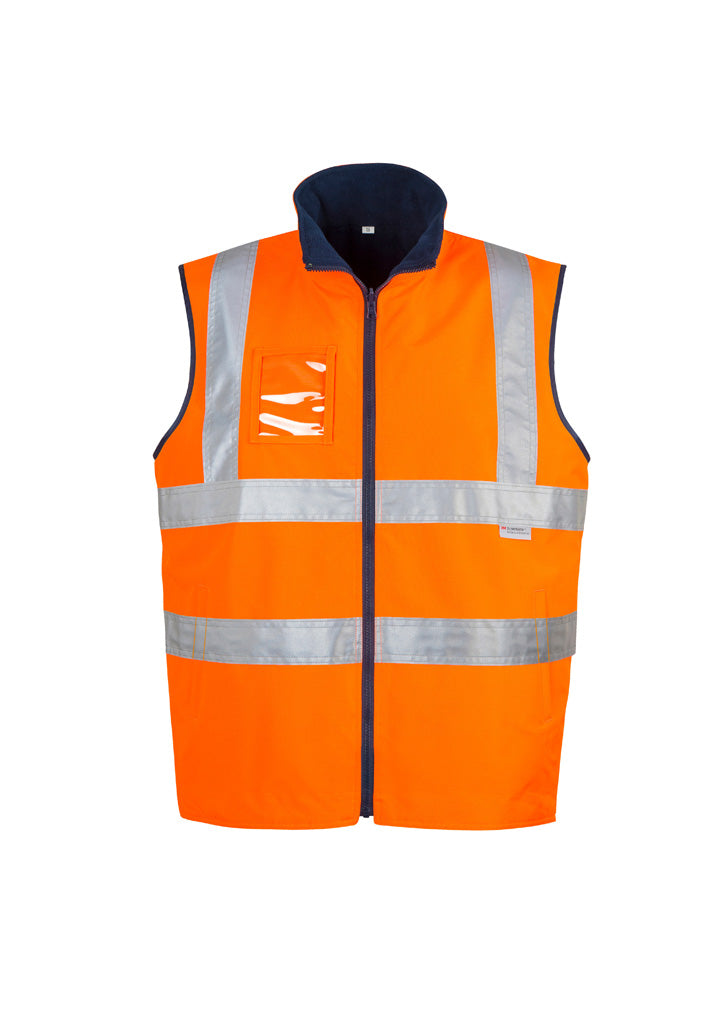 Mens Hi Vis Lightweight Waterproof Vest in Orange