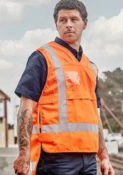 Unisex Hi Vis NSW Rail Vest in Orange
