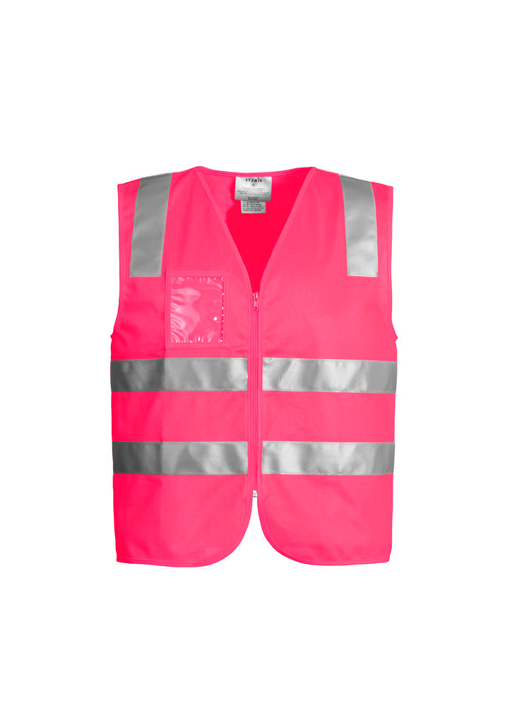 Unisex Hi Vis Zip Vest in Pink